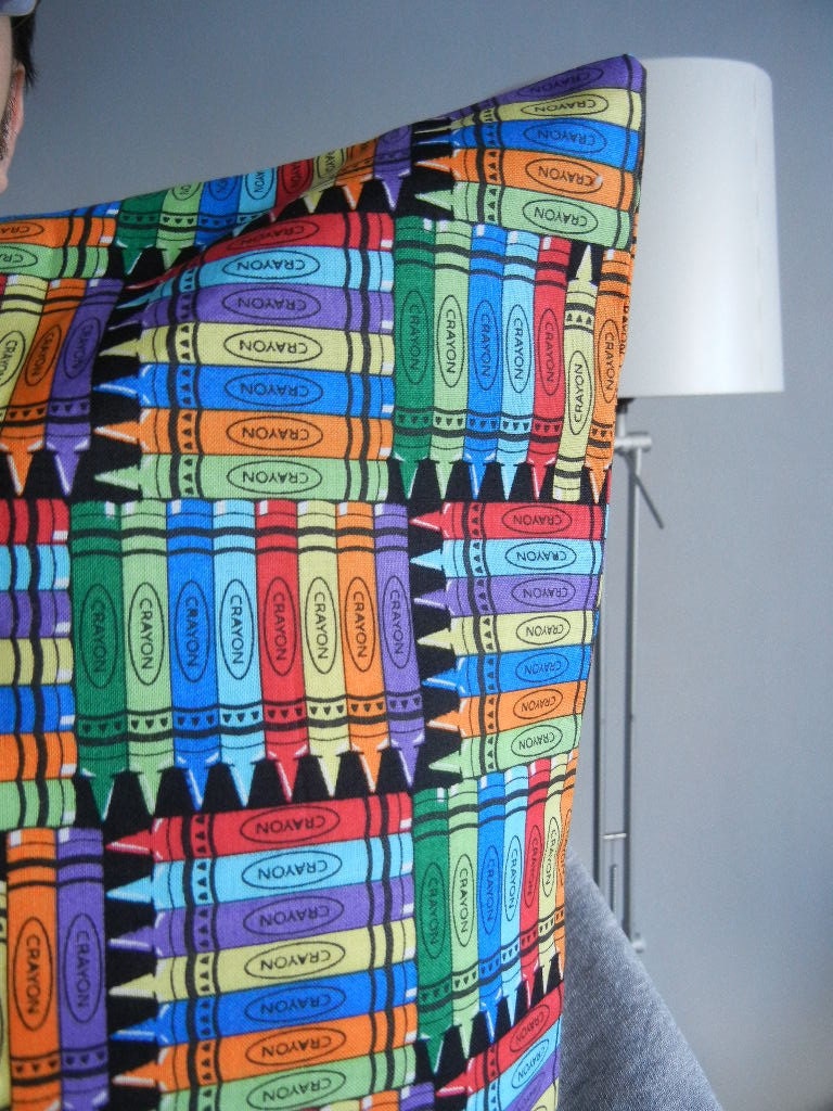 Kid Pillowcase - Colorful Crayons