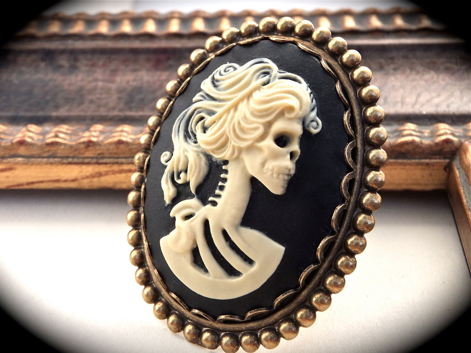 skull cameo ring