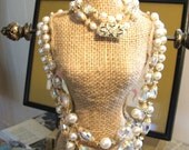Mad Men Aurora Borealis Stunning Vintage  Necklace and Bracelet