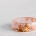 Size 9.5 rose gold round resin eco resin ring
