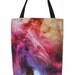 COTTON TOTE BAG Orion Nebula Astronomy Photograph Black Handles