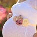 THE GENEVA--Mauve, Cream, & Taupe Maternity/Bridal Sash Belt--Photo Prop