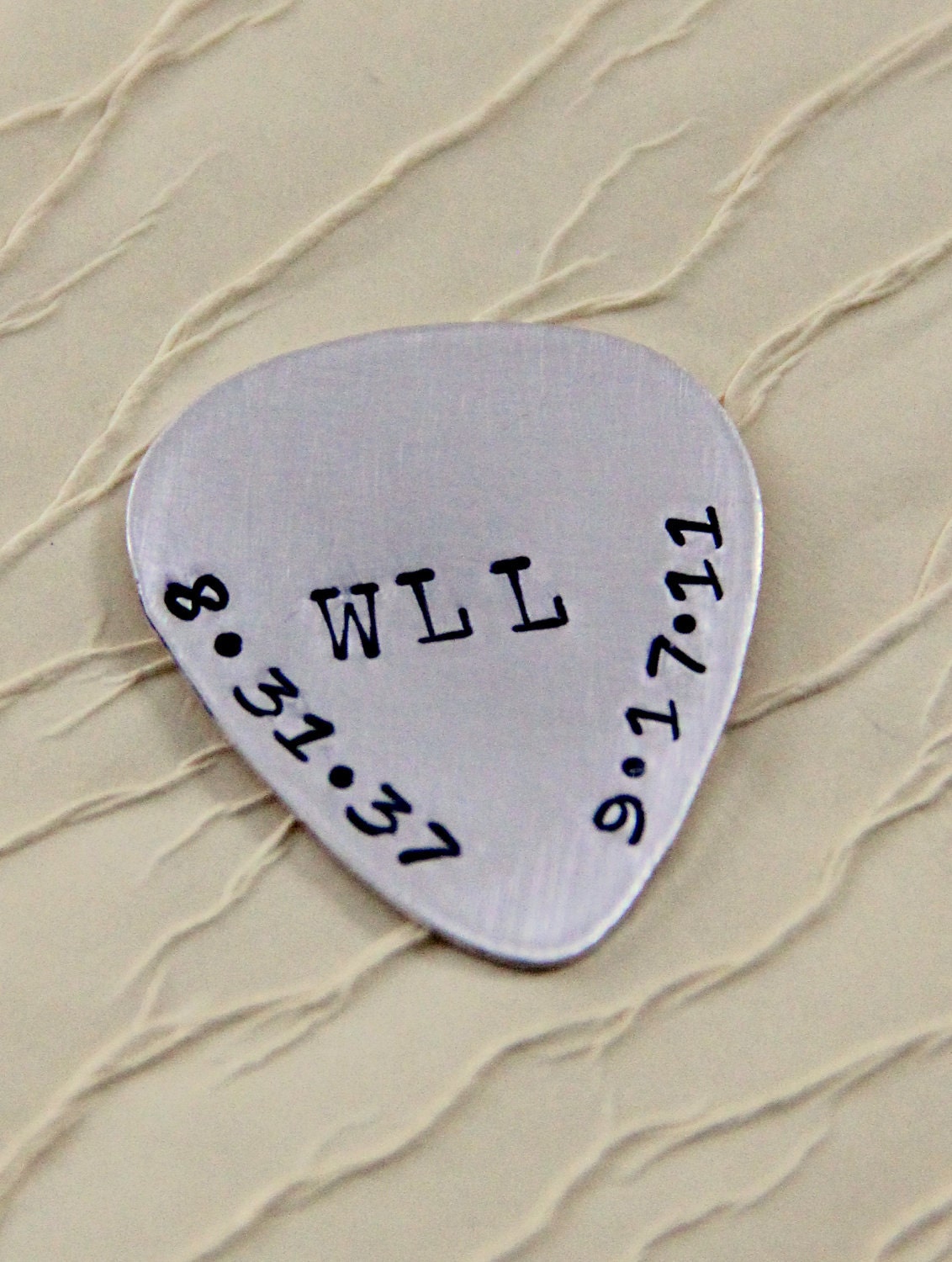 Music, Men Initial Kids Birthdates Guitar Pick, Memorial Guitar Pick Handstamped, Man Graduation Gift For Dad Boyfriend, Musical Boyfriend