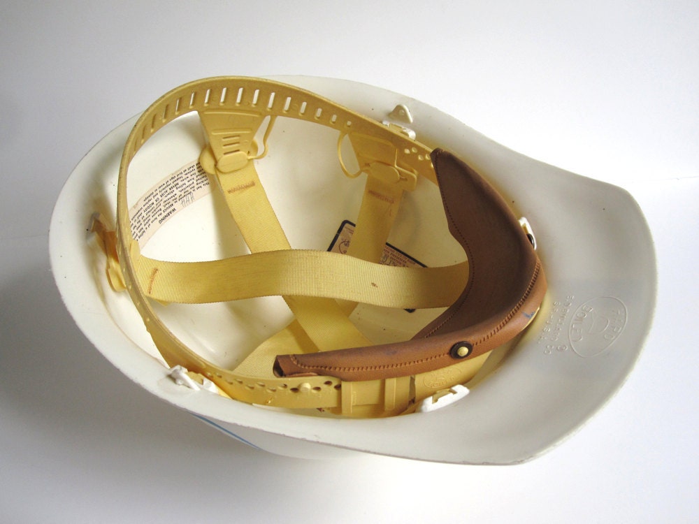 Hard hat, Bell Telephone lineman or phone repairman safety hat or helmet, 1970s, Halloween costume