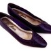 Elegant 1980s Eggplant Purple Pumps
