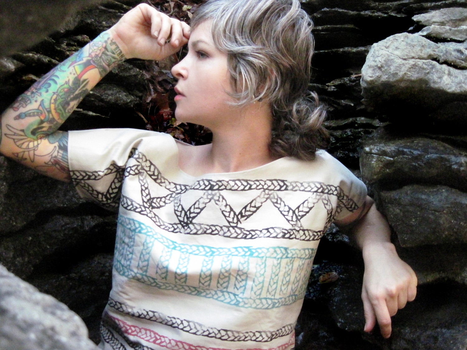 WATER FOR LUNA crop top organic eco friendly