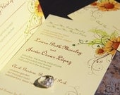 Floral Wedding Invitation Set / Sunflowers