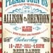 Vintage Western Wedding Invitation Set / Vaudeville / Parchment