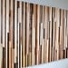 Wood Sculpture Queen Headboard or Wall Art - Lines - 36 x 64