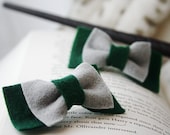 Slytherin Hair Bow Set