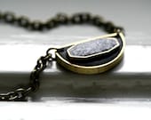 Geometric Dream Necklace / Black and Gray / Modern / Length Two