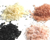 Custom Gourmet Salt Sampler - choose 4 salts - resealable bags for easy use  & travel - cooking salt gift for the hostess / grillmaster