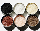 Featured: Glamour.com - Gourmet Salt Sampler - 6 delicious gourmet salts - birthday / Father's Day gift