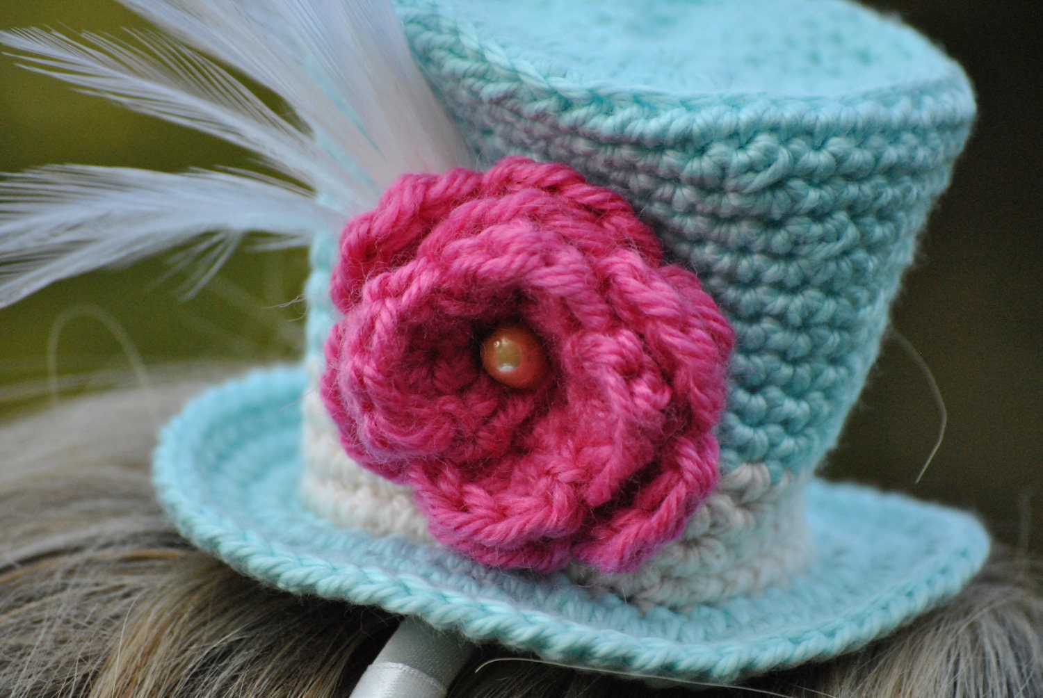 mini mad hatter top hat headband