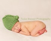 FREE SHIPPING newborn photo prop sweet dreams stocking cap in sage