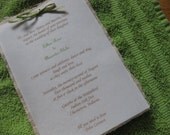 Handmade eco-friendly 100% Recycled Plantable Wildflower Invites (Made to Order)