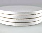 Concrete Coasters: Refined White