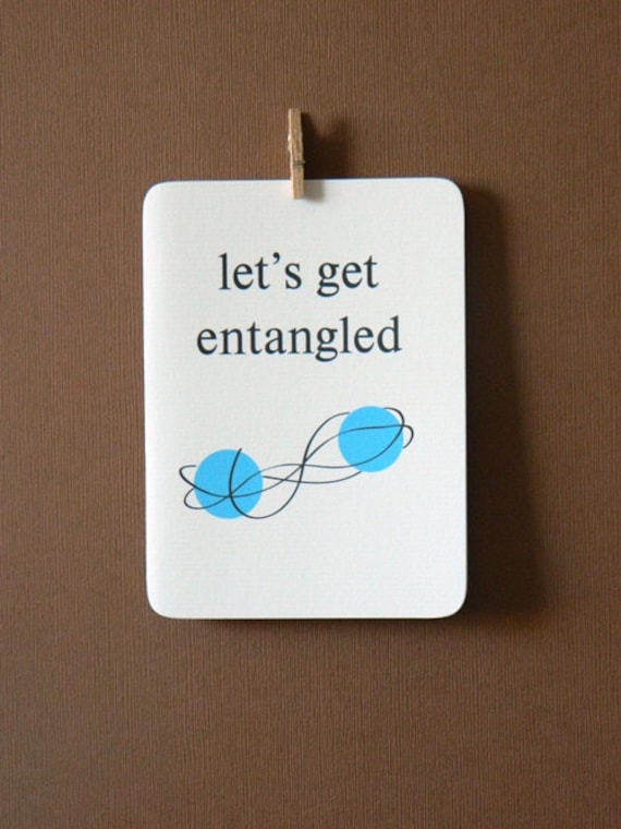 Nerd Love Card - Let's Get Entangled