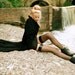 HOLD for a.r. 40S Black wool Opera Coat With Velvet Collar