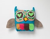 baby colorful owl pillow