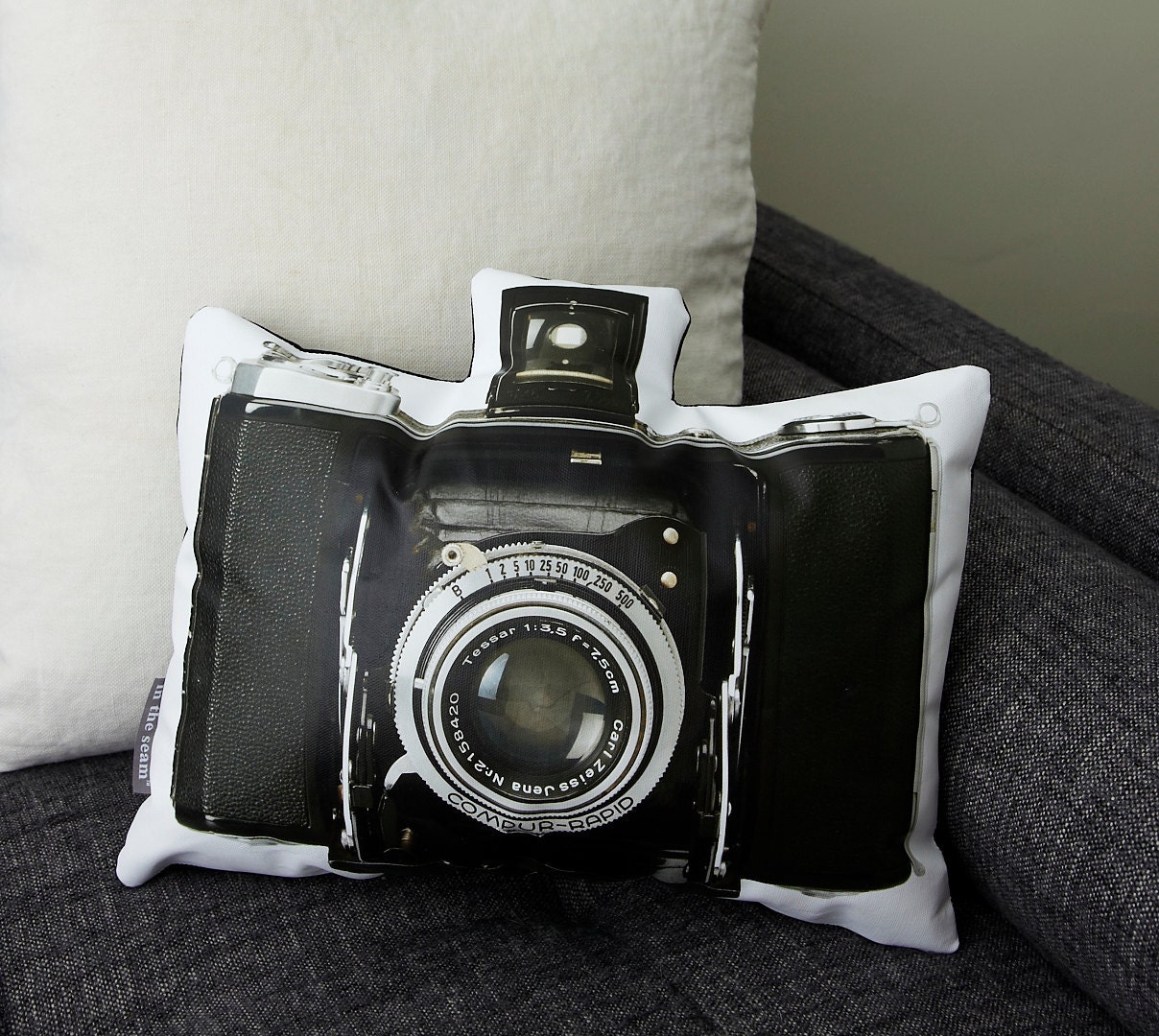 Vintage Tessar Canvas Printed Photo Pillow