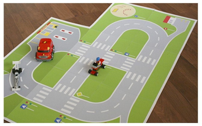 PAPER TOY Road playground