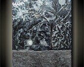 In Time- 24x36 Unique Contemporary Sculptural Painting
