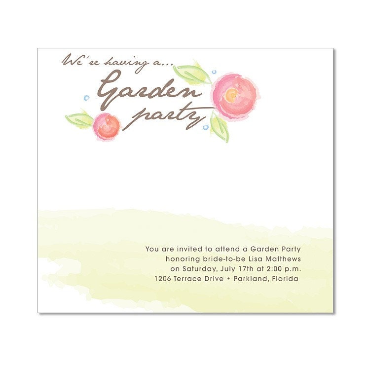 Printable Party Collection - Garden