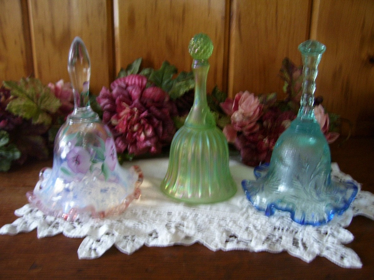 Sale Antique Fenton Glass Bells Very Rare Choice of One