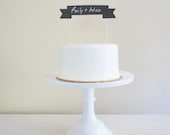 Chalkboard Cake Banner