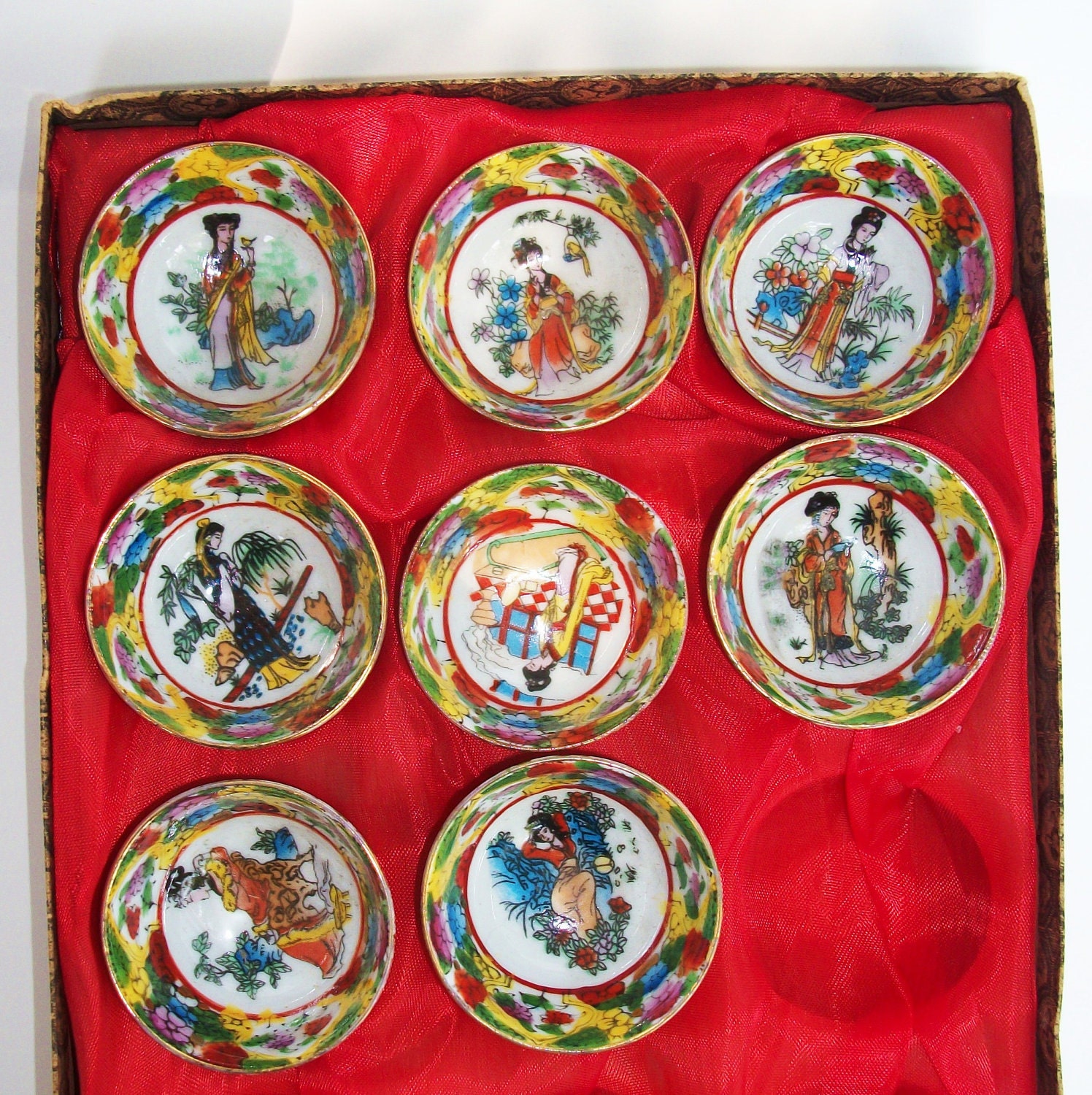 Vintage Chinese Sake Cups/Salt Cellars