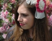 Garter Magenta Flirty Coquette Fascinator