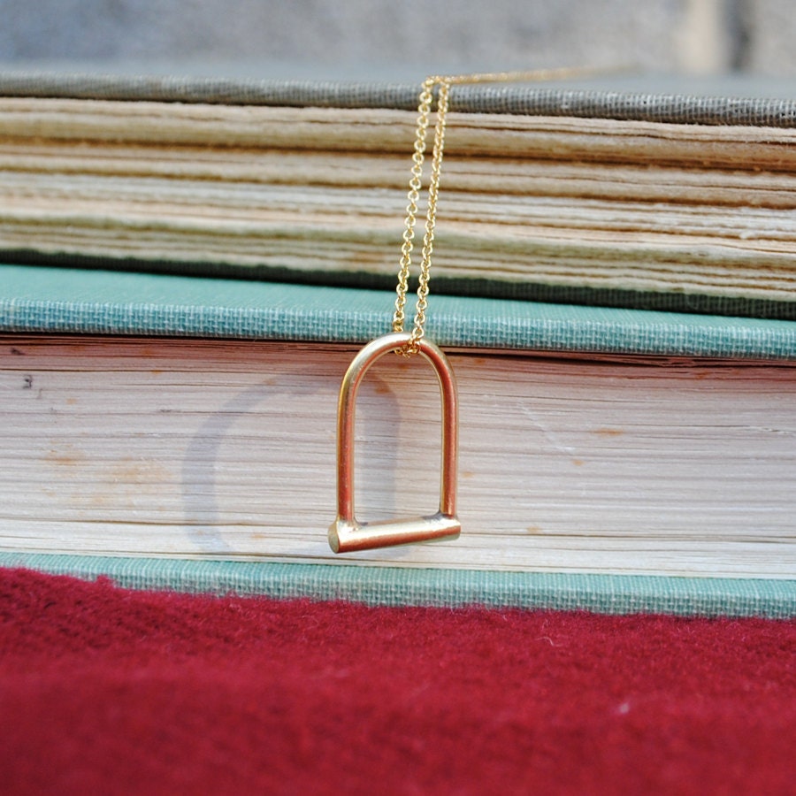 Gold Ulock Necklace