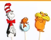 Fondant Dr. Seuss cake toppers