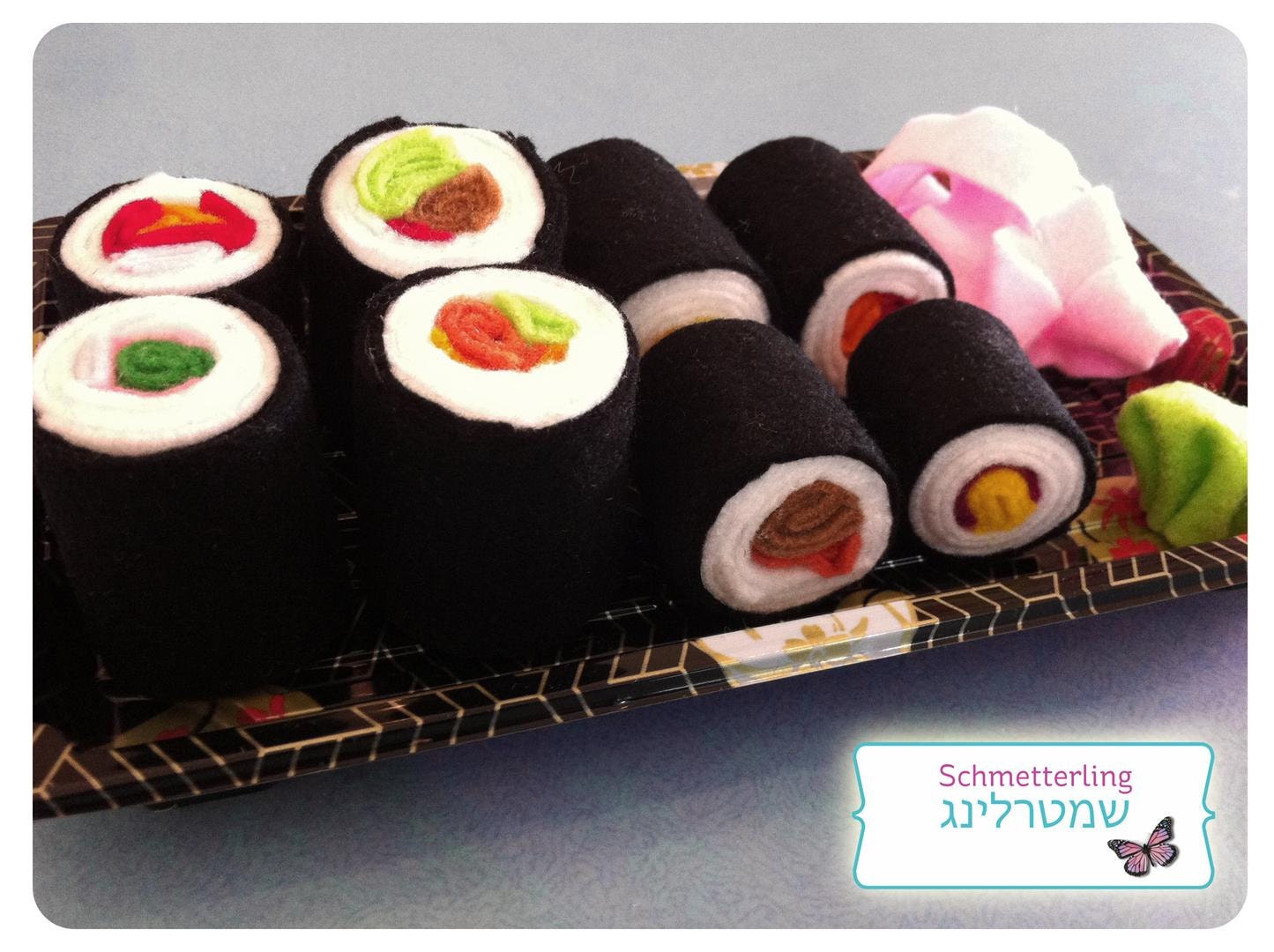 felt sushi rolls play food
