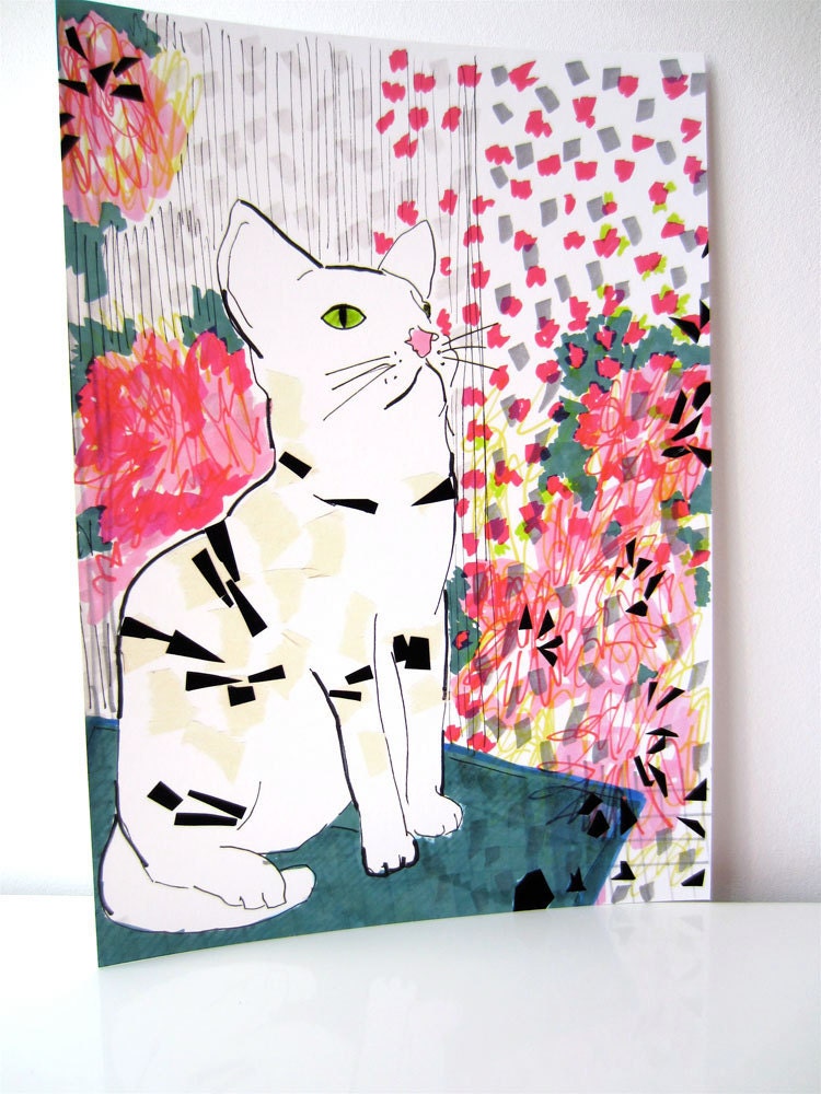 Andy Cat - Archival A4 Print From Original Illustration