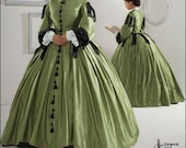 Womens Plus Size Civil War Gown or Dress Cosutme, Gone with the Wind, Reenactment Simplicity Pattern 2887 Sizes 16-18-20-22-24 . Uncut - MissBettysAttic