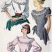 1940s Misses Blouse Vintage Sewing Pattern Simplicity 2483 Bust 30"