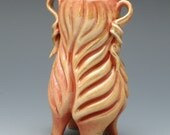 Luster shino leafy lady vase