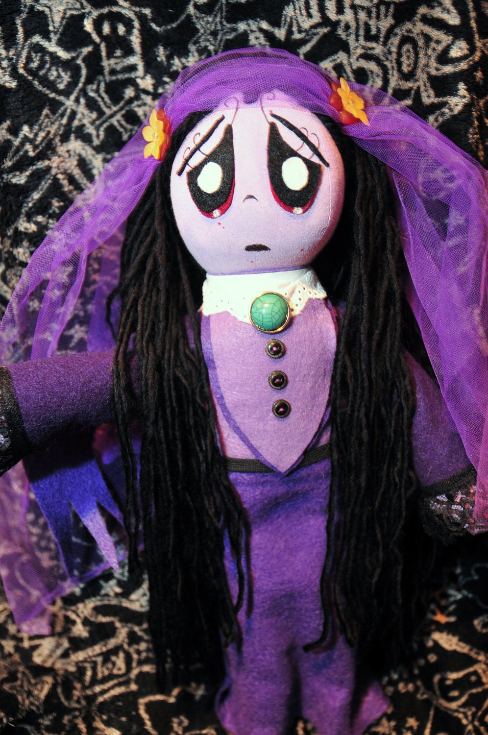 Ruby Gloom Handmade Doll Misery