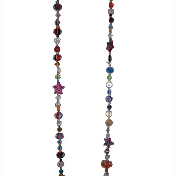 Glass and Crystal Multi-Colored Long Necklace