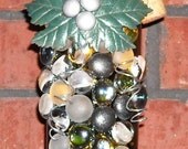 Elegant Silver and Black Wine Bottle Light