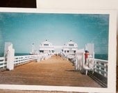 Malibu Pier Greeting Card - Fine Art Photo - Vintage Style