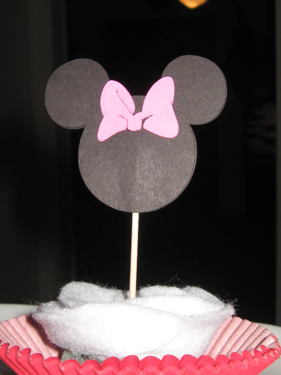 Minnie Mouse Cupcake Toppers - Set of 12