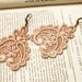 lace earrings - DARLA - ecru
