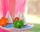 Fabric Covered Birthday Hat, Colorful Polka Dots Il_170x135