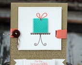 For the Birthday Girl - handmade birthday card