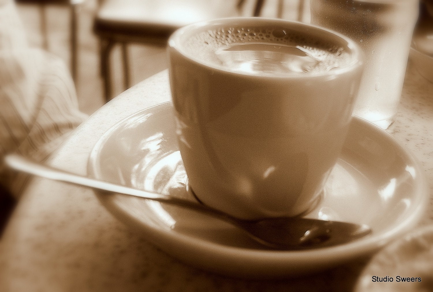 Cafe au lait at Cafe du Monde