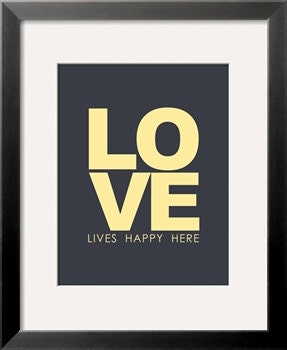 Anniversary gift in Yellow and Gray. Love Lives Happy Here, Home Sweet Home,Customized State Map 3 ps print set 8x10 by Yasisplace