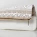 Triangle Printed Leather Pouch white No. ZP-601
